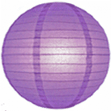 4inch Chinese Paper Hanging Lanterns 10cm Lilac - Pack of 1