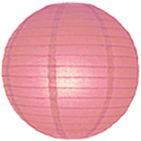 4inch Chinese Paper Hanging Lanterns 10cm Pink - Pack of 1